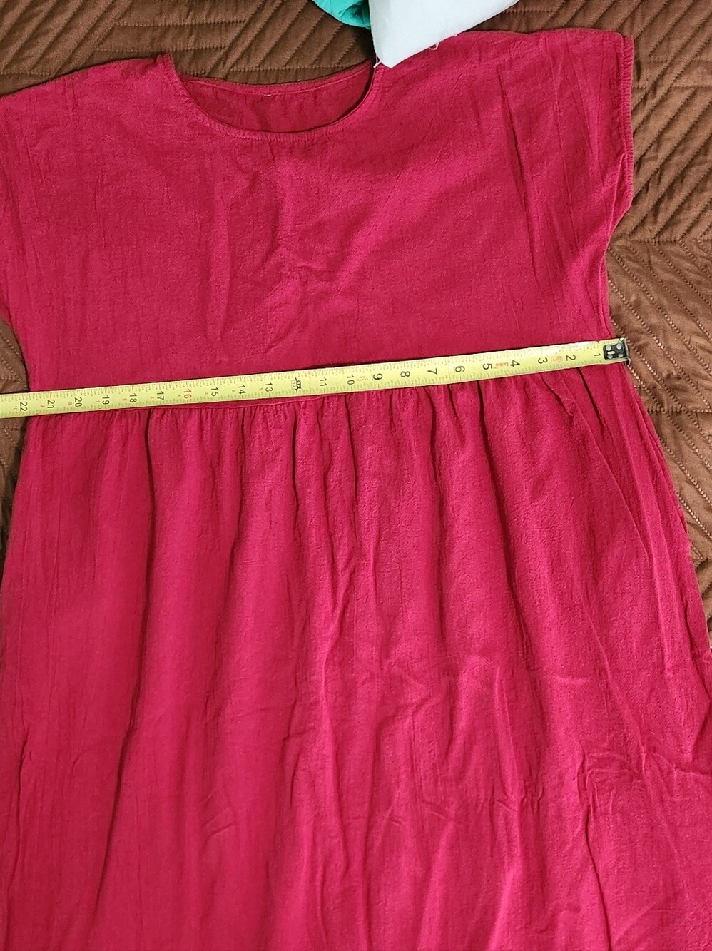 Simple Crimson Midi Dress